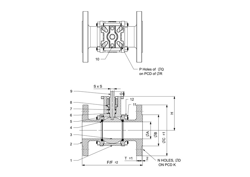 3 PIECE Bracket Valve Line Diagram