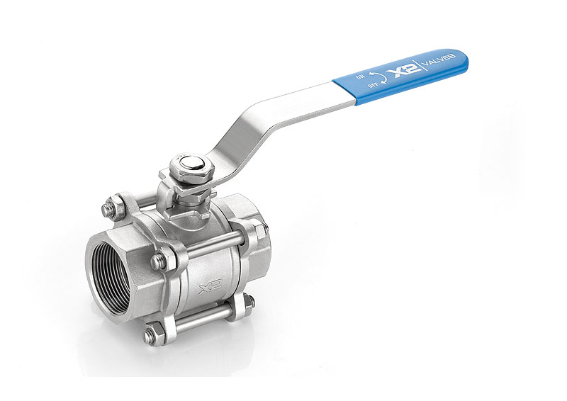 3PC Screw End Ball Valve